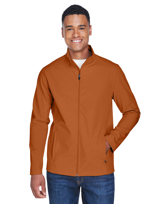 Team 365 Men's 9oz Polyester Spandex Leader Soft Shell Jacket